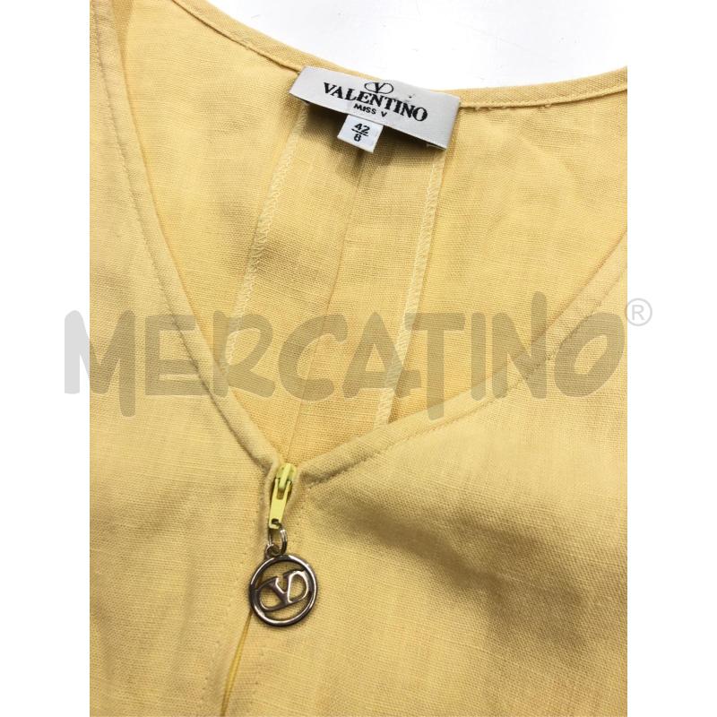 VESTITO DONNA VALENTINO MISS V GIALLO LINO  | Mercatino dell'Usato Roma somalia 3