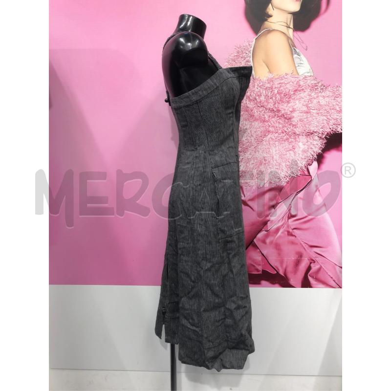 VESTITO DONNA WEEKAND MAX MARA GRIGIO RIGHE | Mercatino dell'Usato Roma somalia 3