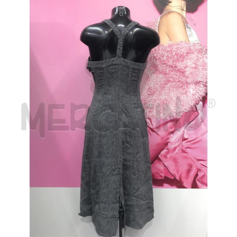 VESTITO DONNA WEEKAND MAX MARA GRIGIO RIGHE | Mercatino dell'Usato Roma somalia 4