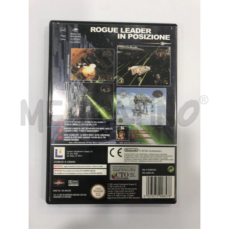 VIDEOGIOCO NINTENDO GAMECUBE STAR WARS ROGUE LEADER | Mercatino dell'Usato Roma somalia 2