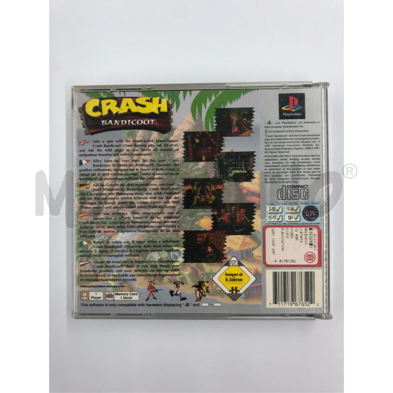 VIDEOGIOCO PS1 CRASH BANDICOOT PLATINUM | Mercatino dell'Usato Roma somalia 2