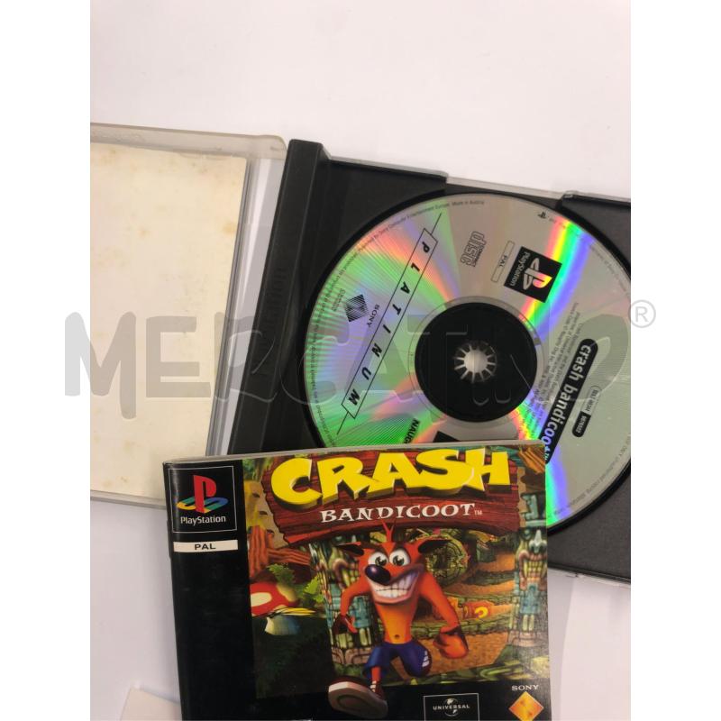 VIDEOGIOCO PS1 CRASH BANDICOOT PLATINUM | Mercatino dell'Usato Roma somalia 3