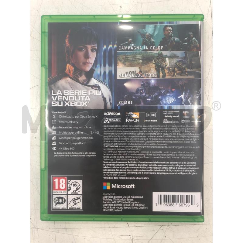 VIDEOGIOCO XBOX ONE CALL OF DUTY BLACK OPS 7 | Mercatino dell'Usato Roma somalia 2