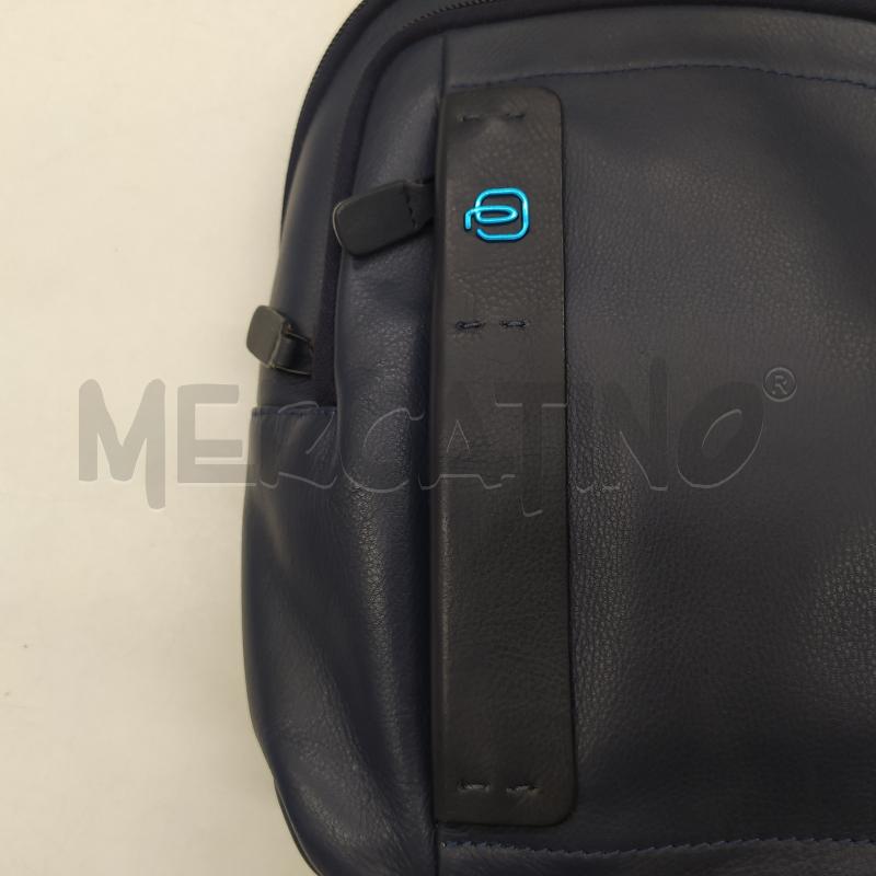 ZAINO PIQUADRO PELLE BLU P16 | Mercatino dell'Usato Roma somalia
