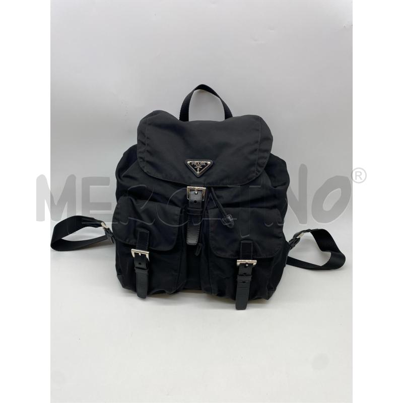 ZAINO PRADA NYLON NERO  | Mercatino dell'Usato Roma somalia 1