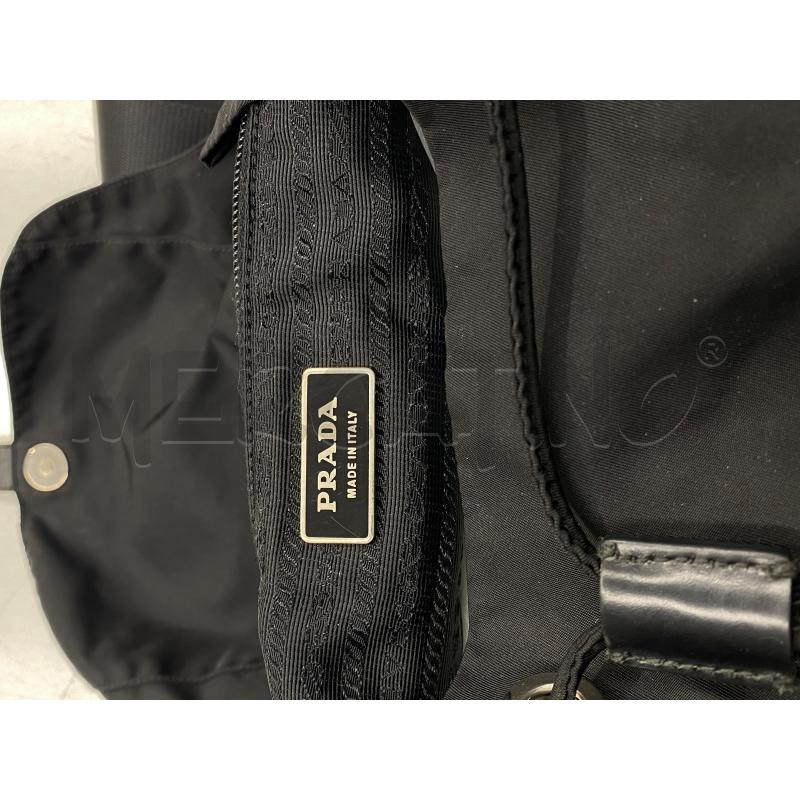 ZAINO PRADA NYLON NERO  | Mercatino dell'Usato Roma somalia 4