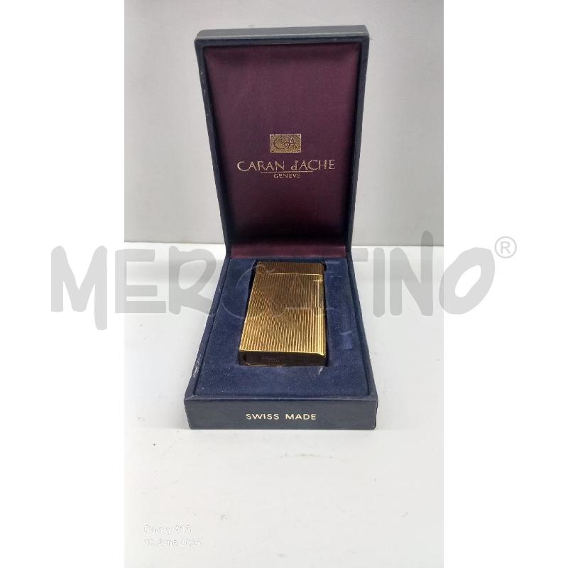 ACCENDINO CARAN D'ACHE GODRON PLACCATO ORO  | Mercatino dell'Usato Roma tor tre teste 1