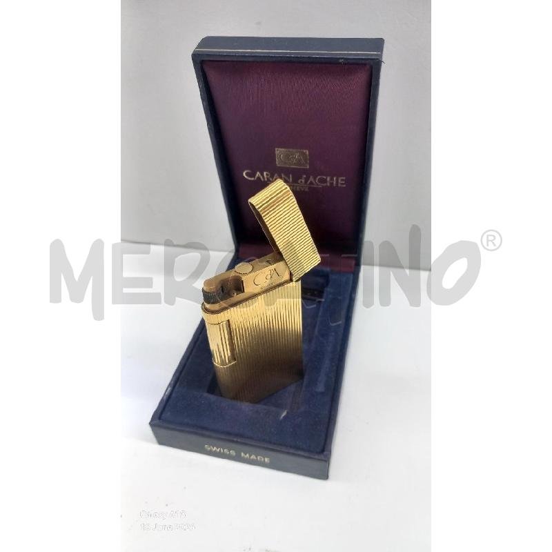 ACCENDINO CARAN D'ACHE GODRON PLACCATO ORO  | Mercatino dell'Usato Roma tor tre teste 2