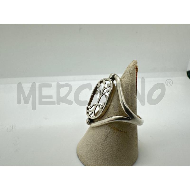 ANELLO DONNA ARG ALBERO OVALE | Mercatino dell'Usato Roma tor tre teste 2