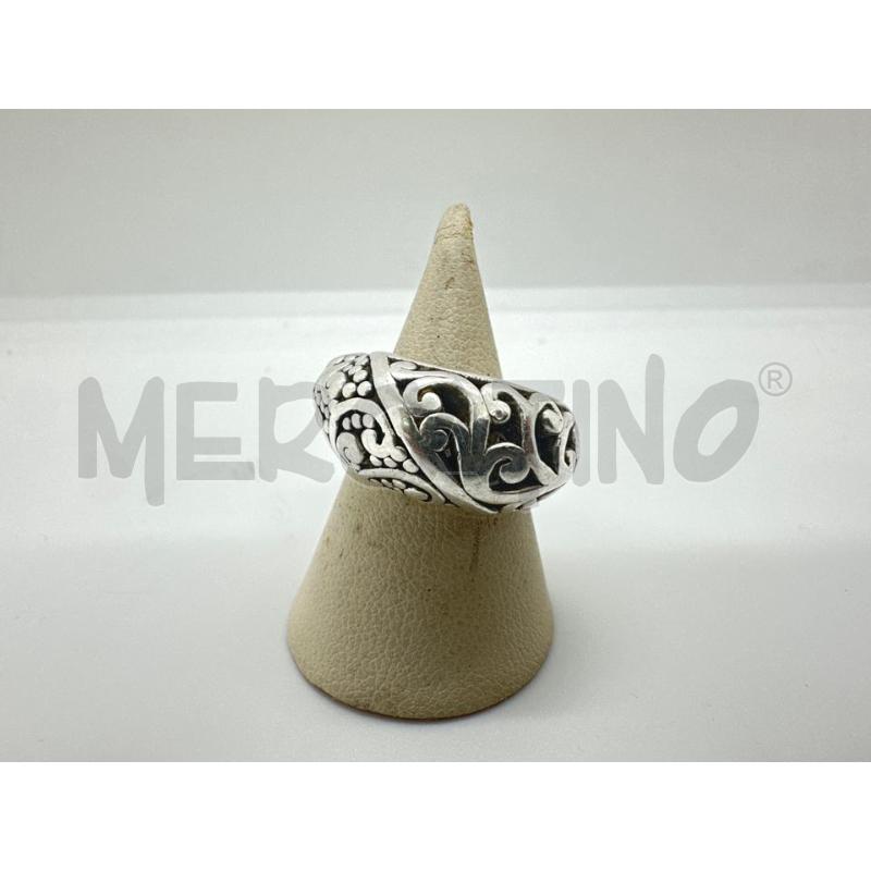 ANELLO DONNA ARG FASCIA GHIRIGORI | Mercatino dell'Usato Roma tor tre teste 1