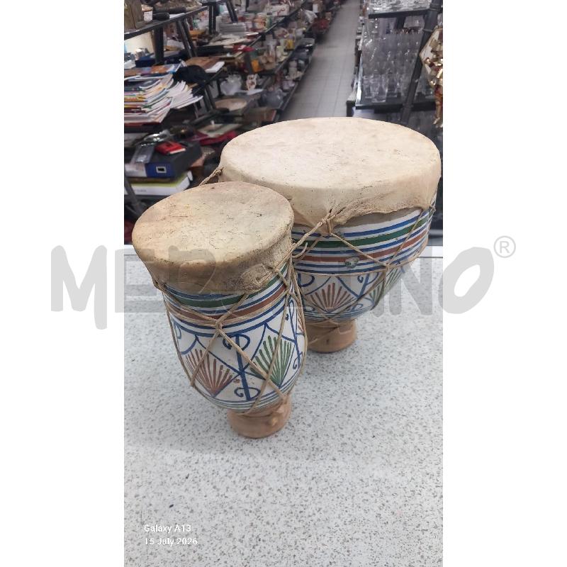 BONGO DOPPIO TERRACOTTA SMALTATO | Mercatino dell'Usato Roma tor tre teste 1