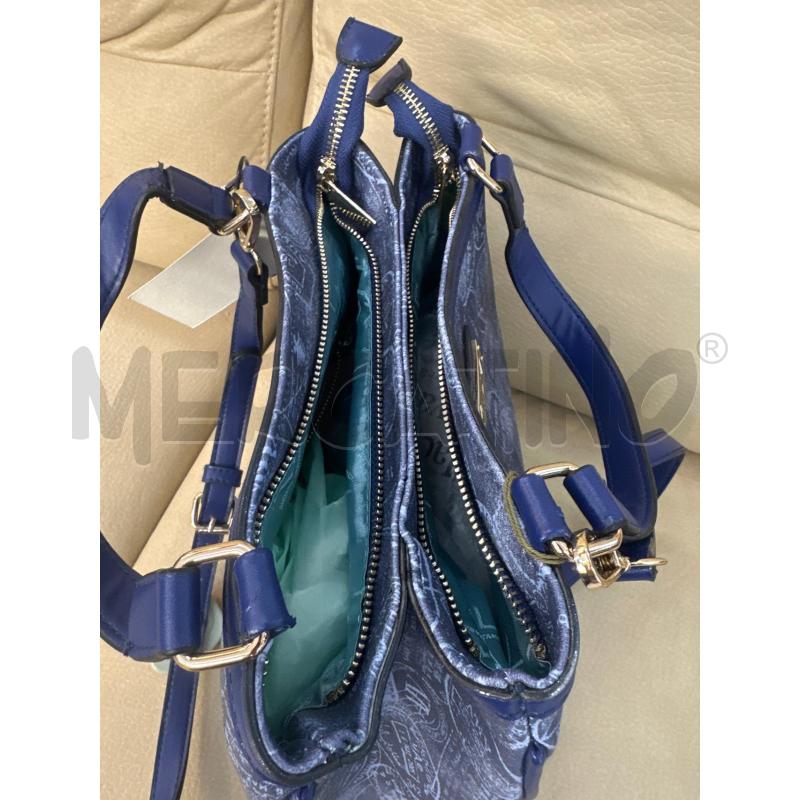 BORSA DONNA ALVIERO MARTINI SIMIL SECCHIELLO BLU | Mercatino dell'Usato Roma tor tre teste 5