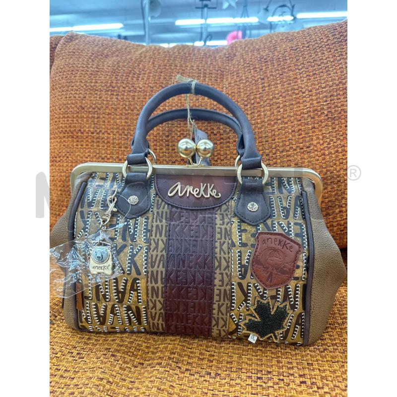 BORSA DONNA ANEKKE MARRONE RICAMI - NUOVO | Mercatino dell'Usato Roma tor tre teste 1