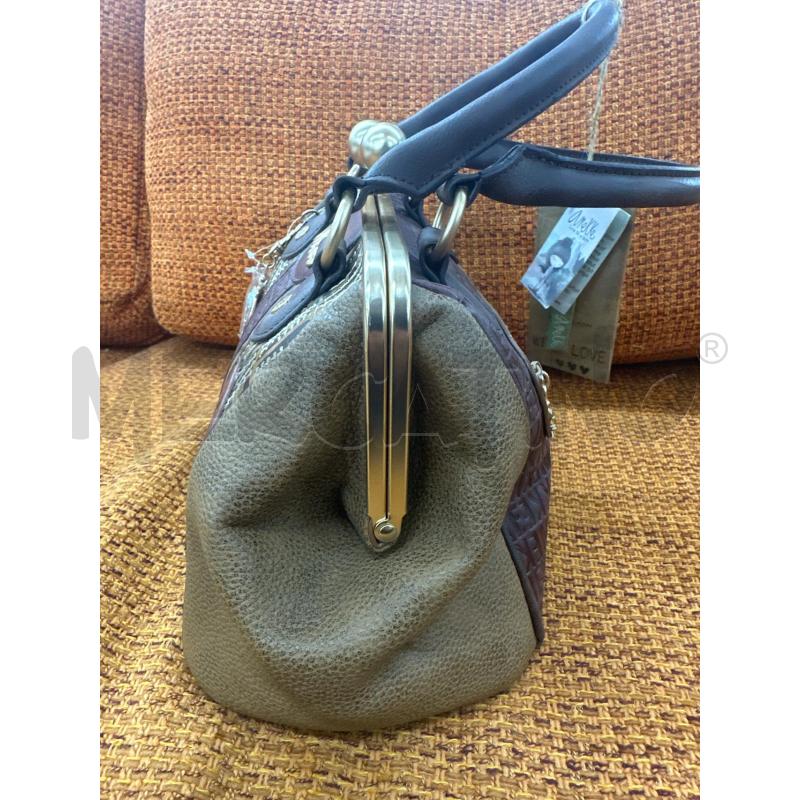 BORSA DONNA ANEKKE MARRONE RICAMI - NUOVO | Mercatino dell'Usato Roma tor tre teste 2