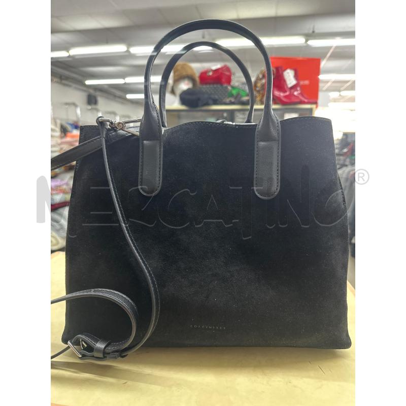 BORSA DONNA COCCINELLE SCAMOSC NERO + TRACOLLA | Mercatino dell'Usato Roma tor tre teste 1