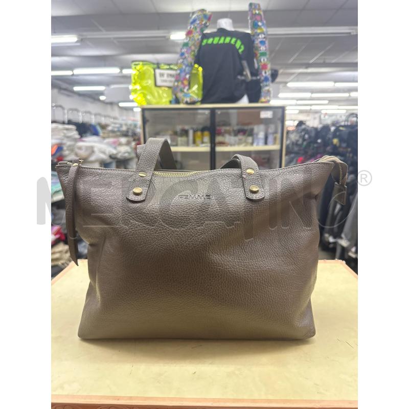 BORSA DONNA FEMME PELLE COLOR FANGO 2MANICI | Mercatino dell'Usato Roma tor tre teste 1