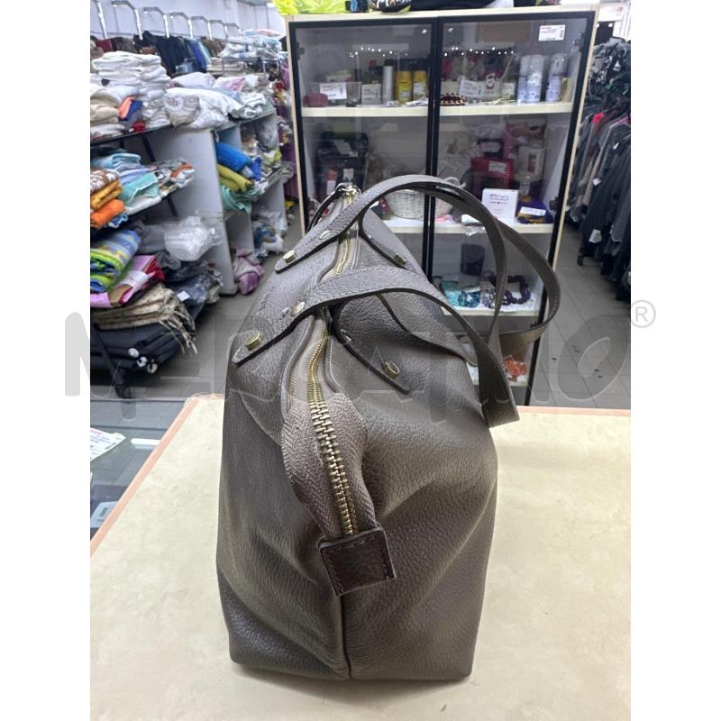 BORSA DONNA FEMME PELLE COLOR FANGO 2MANICI | Mercatino dell'Usato Roma tor tre teste 2