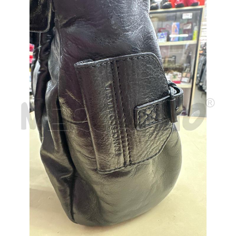 BORSA DONNA FRANCESCO BASIA NERO PELLE FIB LAT | Mercatino dell'Usato Roma tor tre teste 4