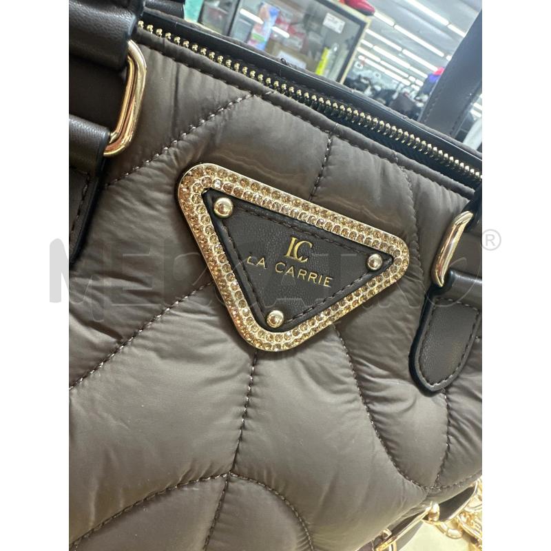 BORSA DONNA LA CARRIE MARRONE TRAPUNT CATENA DORATA | Mercatino dell'Usato Roma tor tre teste 2