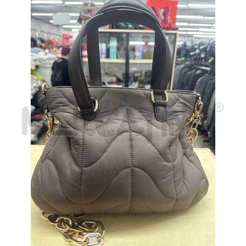 BORSA DONNA LA CARRIE MARRONE TRAPUNT CATENA DORATA | Mercatino dell'Usato Roma tor tre teste 3