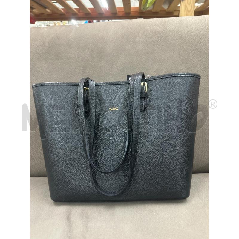 BORSA DONNA LE SAC NERO PELLE  | Mercatino dell'Usato Roma tor tre teste 1