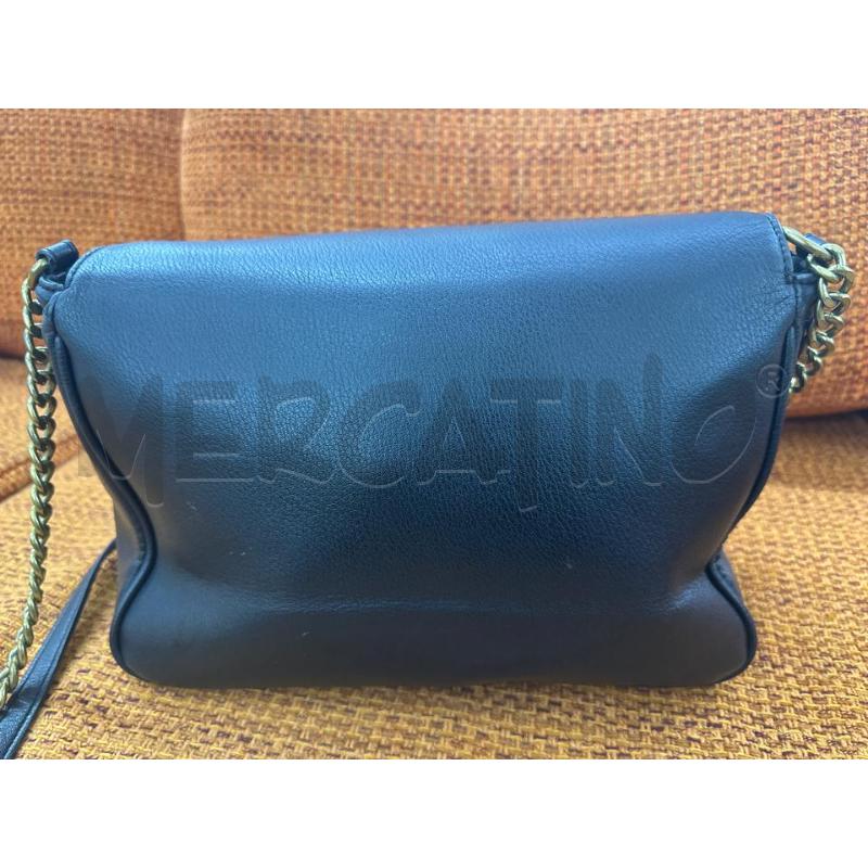 BORSA DONNA PINKO NERO PELLE RIF DORATE | Mercatino dell'Usato Roma tor tre teste 3