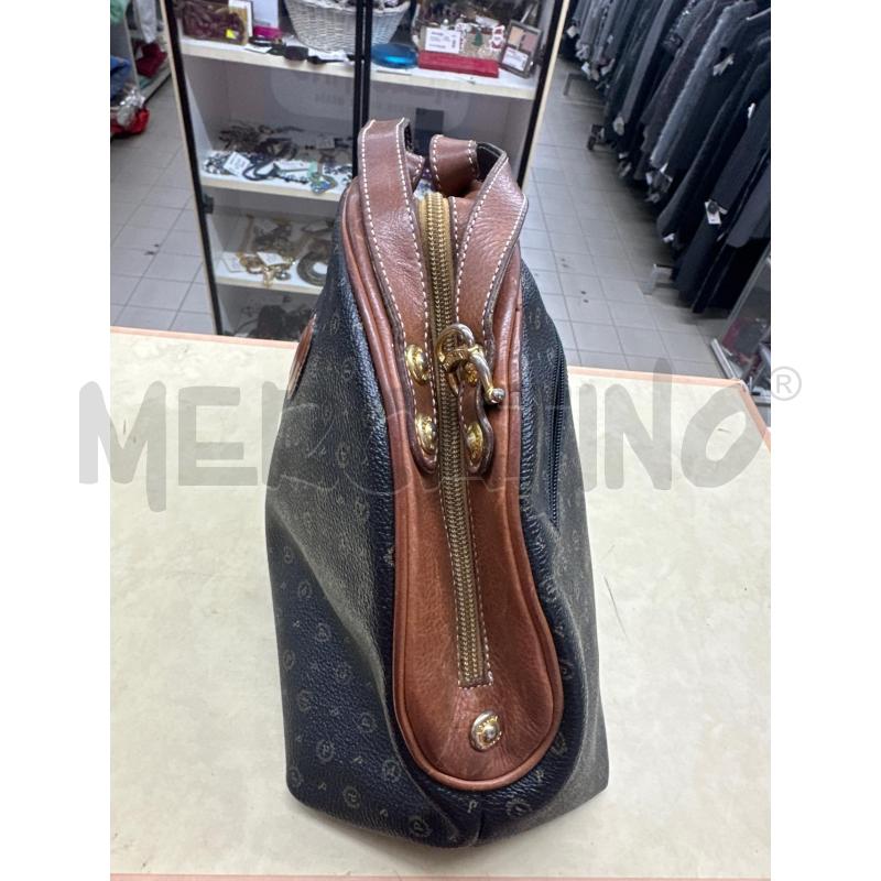 BORSA DONNA POLLINI NERO RIF PELLE MARRONE | Mercatino dell'Usato Roma tor tre teste 2