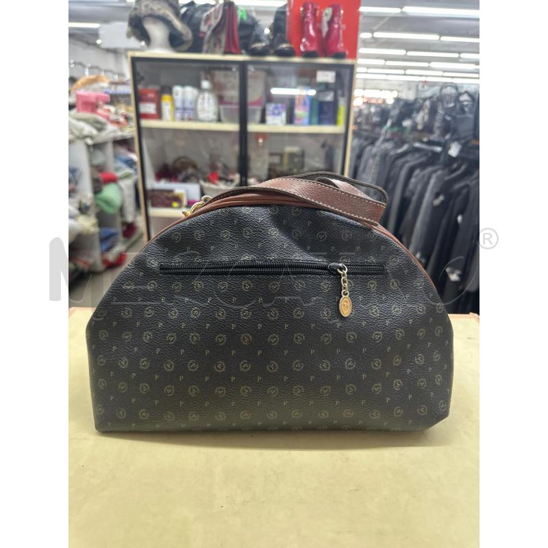 BORSA DONNA POLLINI NERO RIF PELLE MARRONE | Mercatino dell'Usato Roma tor tre teste 3
