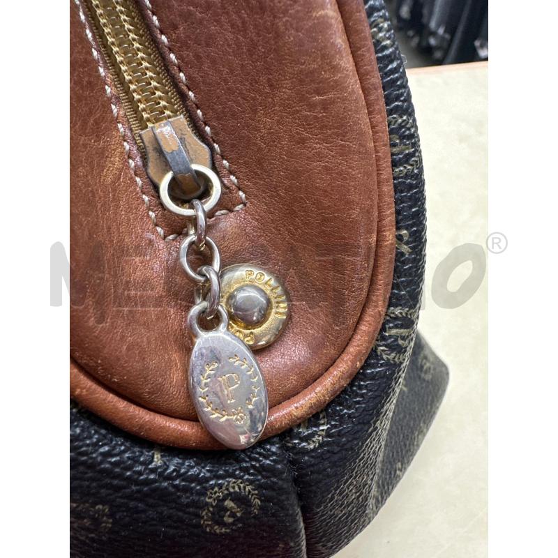 BORSA DONNA POLLINI NERO RIF PELLE MARRONE | Mercatino dell'Usato Roma tor tre teste 4