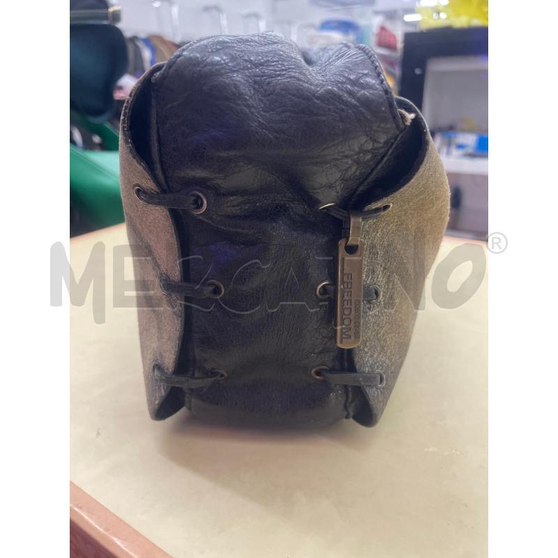BORSA DONNA REEDOM ROBERTO CAVALLI PELLE NERO PATTA SCAMOSCIATA | Mercatino dell'Usato Roma tor tre teste 4