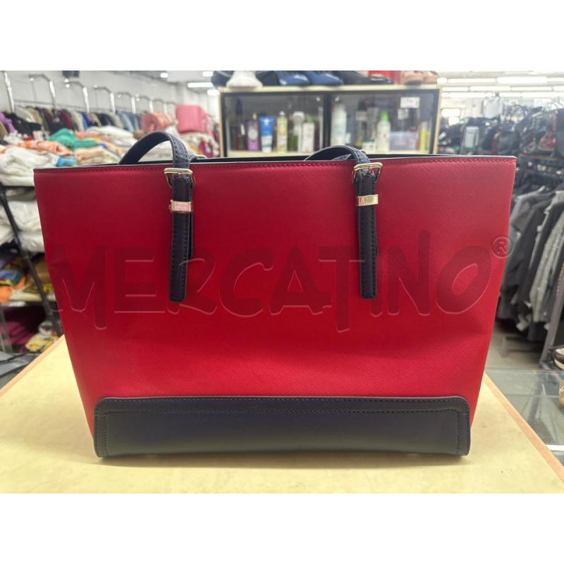 BORSA DONNA TOMMY HILFIGER ROSSO BLU | Mercatino dell'Usato Roma tor tre teste 2