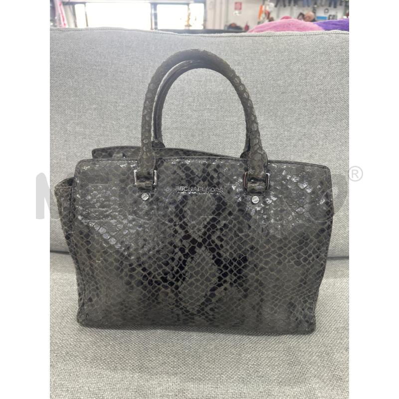 BORSA DONNA  MICHEL KORS  PITONATA  VERDE  | Mercatino dell'Usato Roma tor tre teste 1