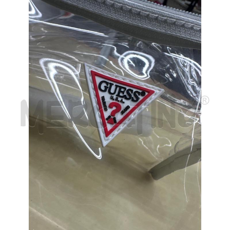BORSA DONNA +POCHETTE GUESS PLASTIC RIF ARGENTO | Mercatino dell'Usato Roma tor tre teste 2
