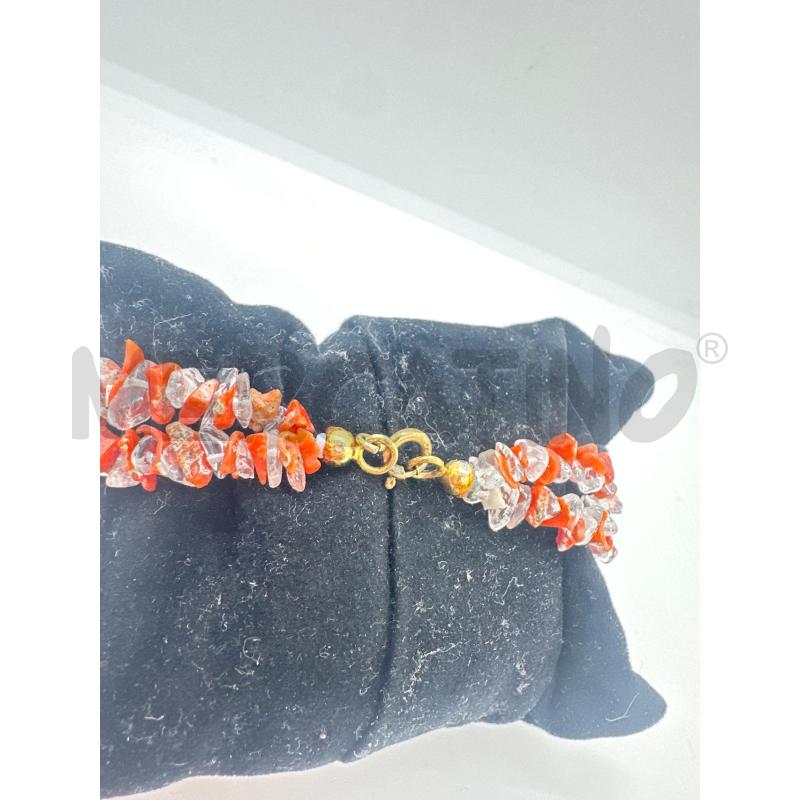 BRACCIALE SASSOL CORAL ROSSO CHIUSURA ARG | Mercatino dell'Usato Roma tor tre teste 3