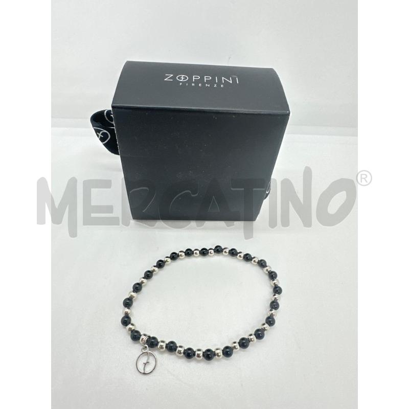 BRACCIALE ZOPPINI PALLOCCHE NERO CROMO | Mercatino dell'Usato Roma tor tre teste 1