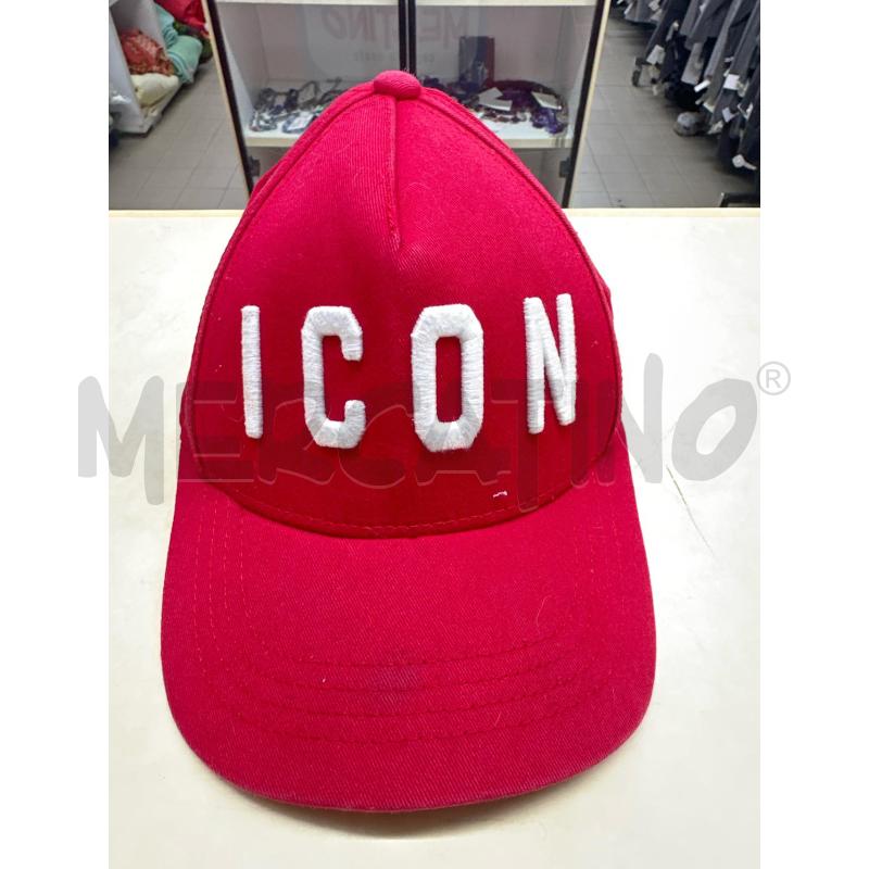 CAPPELLO ICON DSQUARED ROSSO | Mercatino dell'Usato Roma tor tre teste 1
