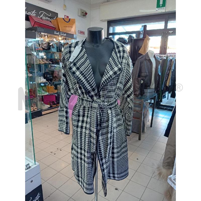 CAPPOTTO DONNA OPERA PIED IDPOULE BIANCO NERO LUNGO | Mercatino dell'Usato Roma tor tre teste 1