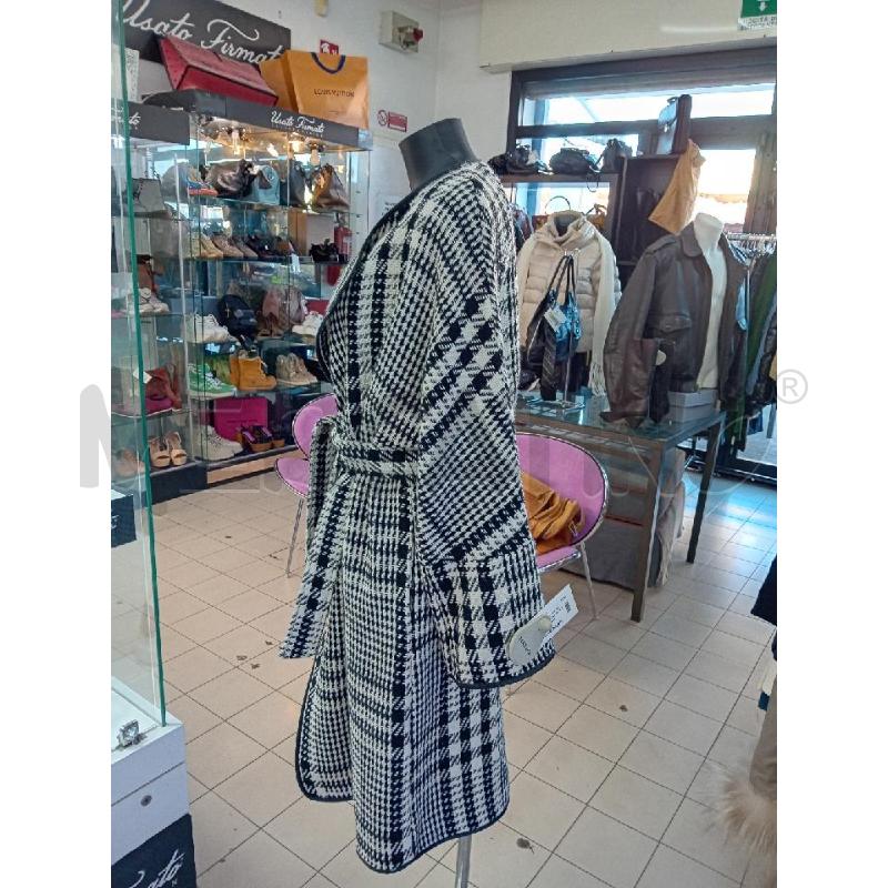 CAPPOTTO DONNA OPERA PIED IDPOULE BIANCO NERO LUNGO | Mercatino dell'Usato Roma tor tre teste 2