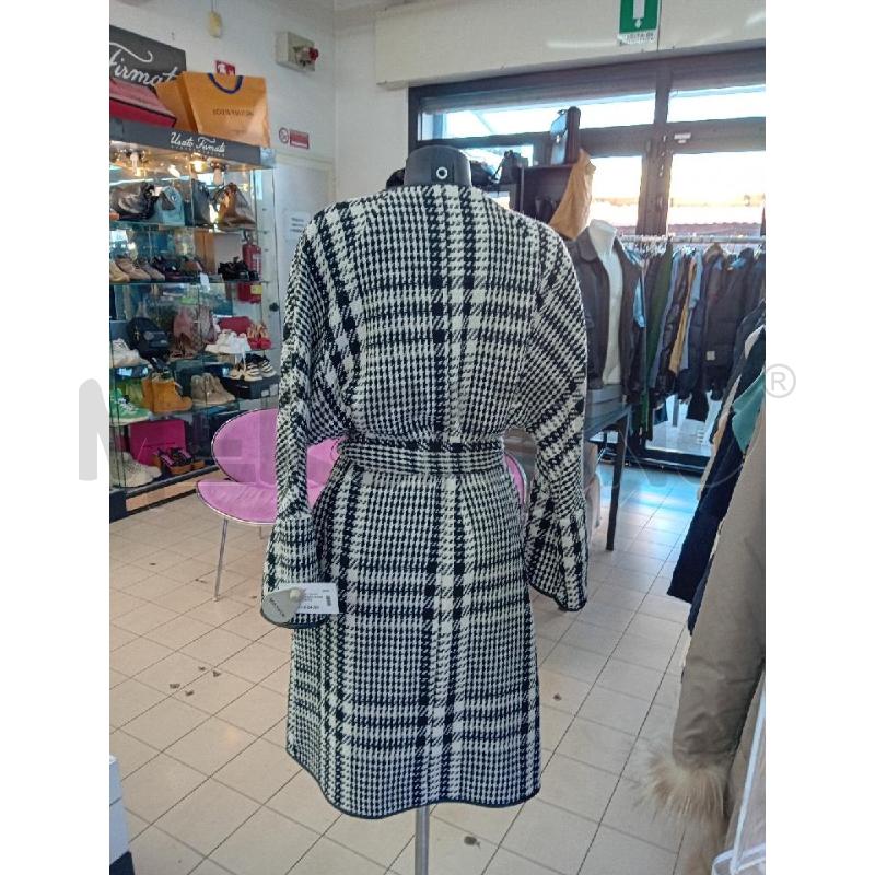 CAPPOTTO DONNA OPERA PIED IDPOULE BIANCO NERO LUNGO | Mercatino dell'Usato Roma tor tre teste 3