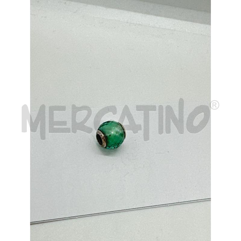 CHARM PANDORA VETRO SFACC VERDE | Mercatino dell'Usato Roma tor tre teste 1