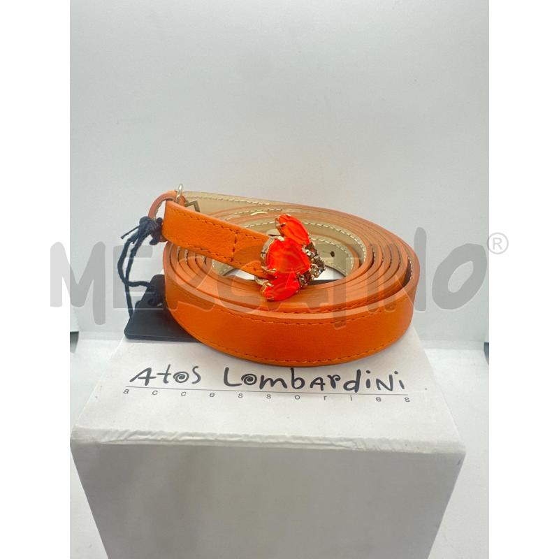 CINTURA DONNA ATOS LOMBARDINI ARANCIONE GLITTER | Mercatino dell'Usato Roma tor tre teste 1