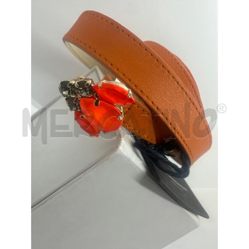 CINTURA DONNA ATOS LOMBARDINI ARANCIONE GLITTER | Mercatino dell'Usato Roma tor tre teste 2