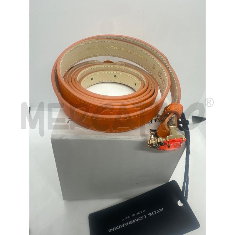 CINTURA DONNA ATOS LOMBARDINI ARANCIONE GLITTER | Mercatino dell'Usato Roma tor tre teste 3