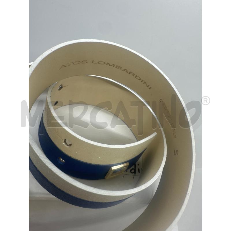 CINTURA DONNA ATOS LOMBARDINI BLU BIANCO GLITTER | Mercatino dell'Usato Roma tor tre teste 3