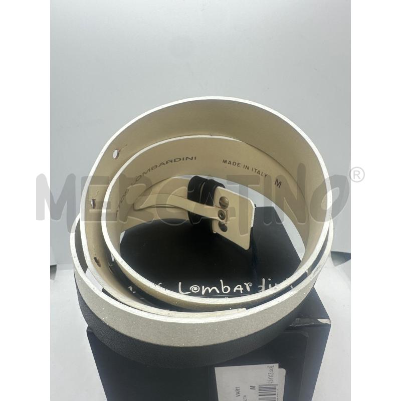CINTURA DONNA ATOS LOMBARINI GLITTER BIANCO NERO | Mercatino dell'Usato Roma tor tre teste 3