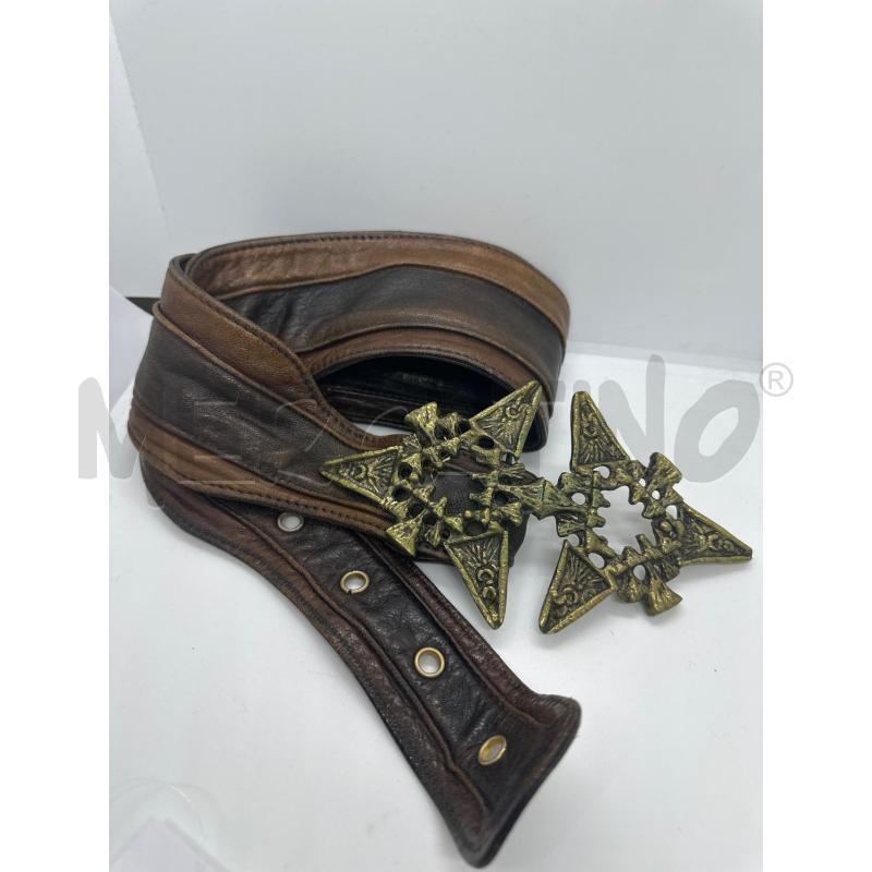 CINTURA UNISEX PELLE RIGATA FIB PUNTE BRONZ | Mercatino dell'Usato Roma tor tre teste 3
