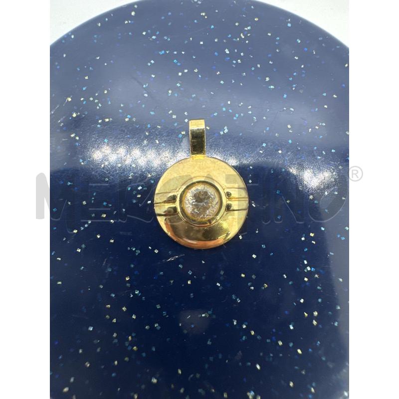 CIONDOLO ARG 800 TONDO DORATO STRASS | Mercatino dell'Usato Roma tor tre teste 1