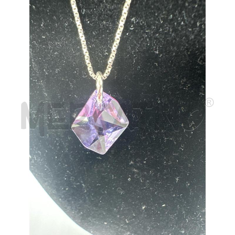 COLLANA ARG CRISTALL VIOLA | Mercatino dell'Usato Roma tor tre teste 2