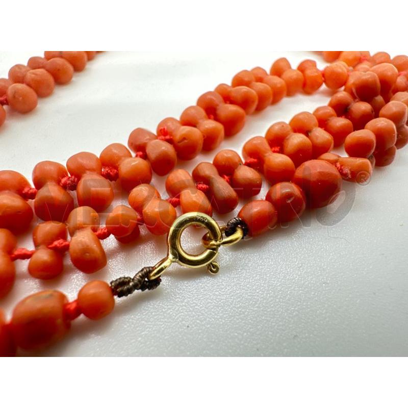COLLANA CORAL ROSSO CHIUSURA 750 | Mercatino dell'Usato Roma tor tre teste 4