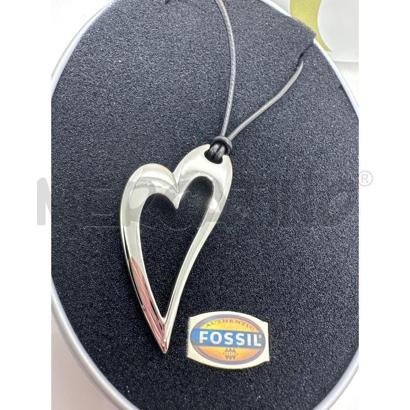 COLLANA FOSSIL CUORE CROMO | Mercatino dell'Usato Roma tor tre teste 2
